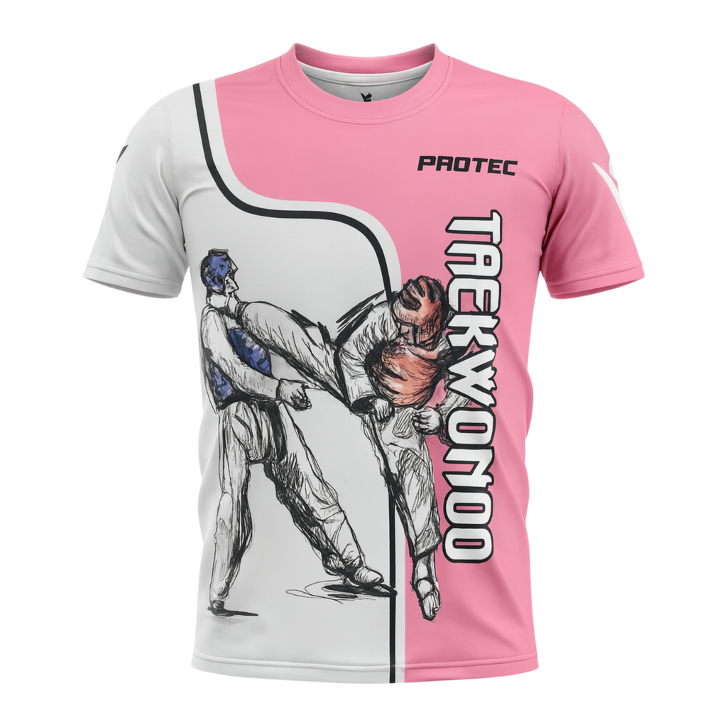 PLAYERA DRY FIT PATADA TAEKWONDO