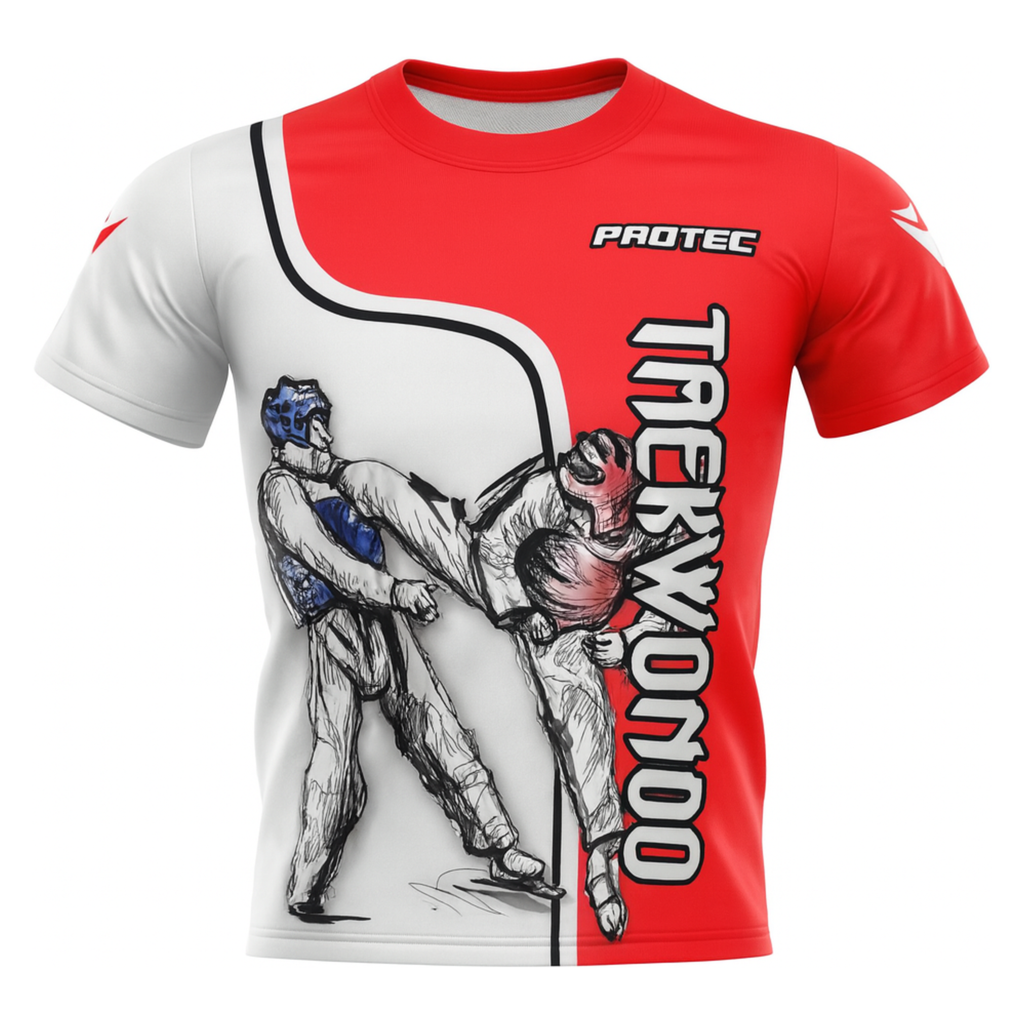 PLAYERA DRY FIT PATADA TAEKWONDO