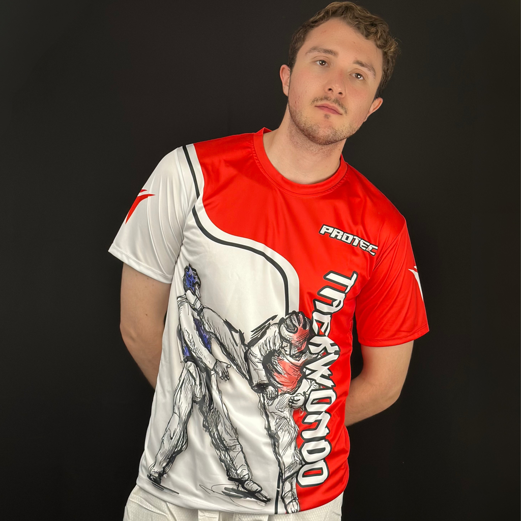 PLAYERA DRY FIT PATADA TAEKWONDO