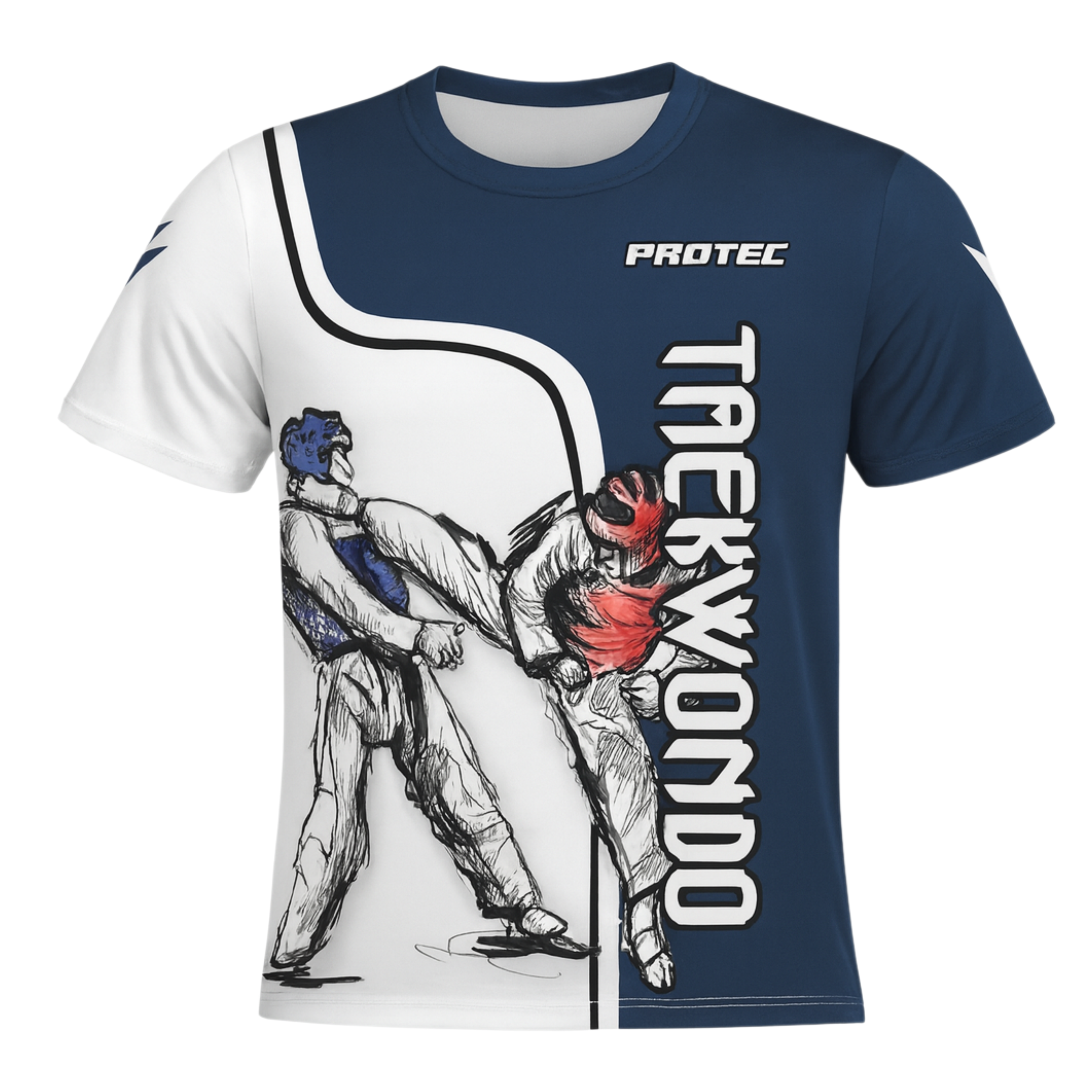 PLAYERA DRY FIT PATADA TAEKWONDO