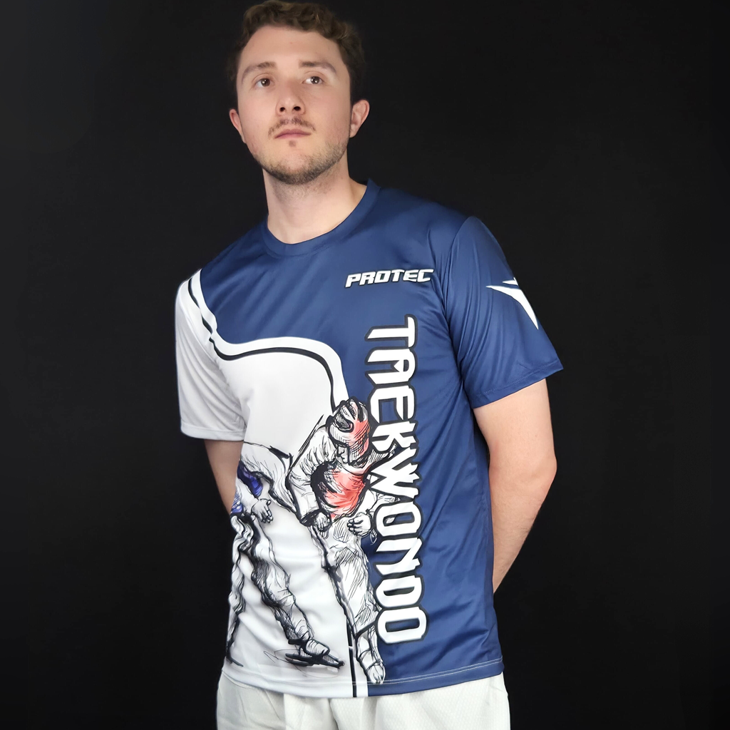 PLAYERA DRY FIT PATADA TAEKWONDO