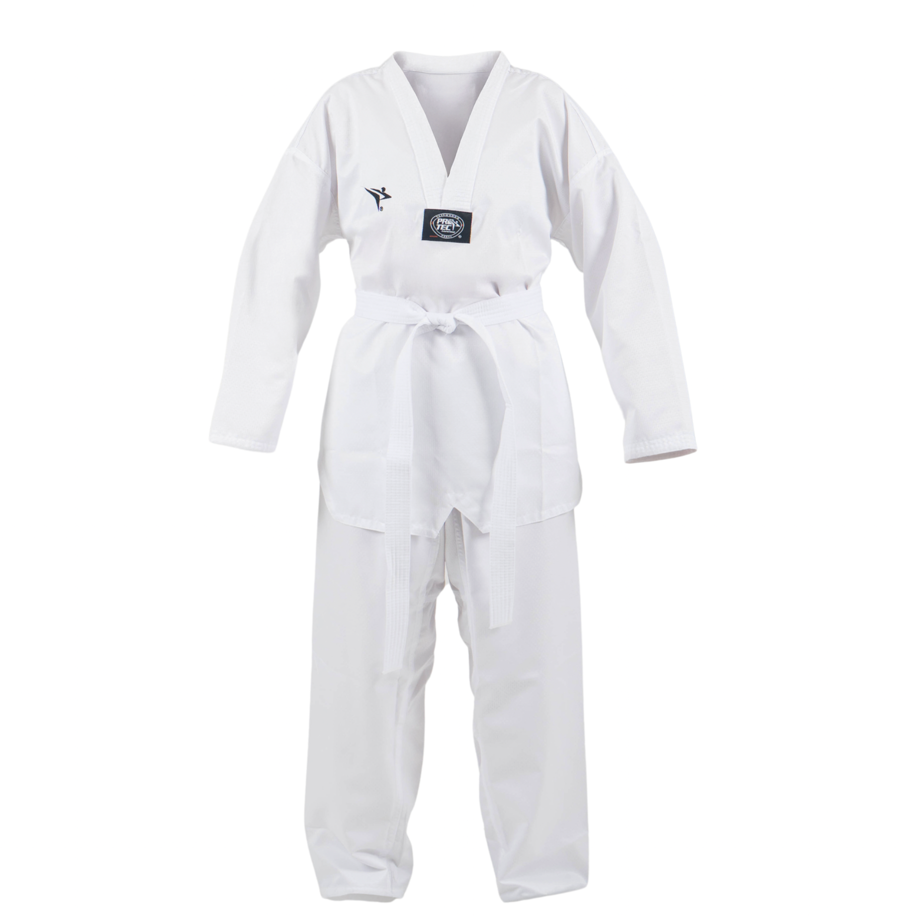 UNIFORME ECONOMICO TAEKWONDO CON CUELLO DE COLOR