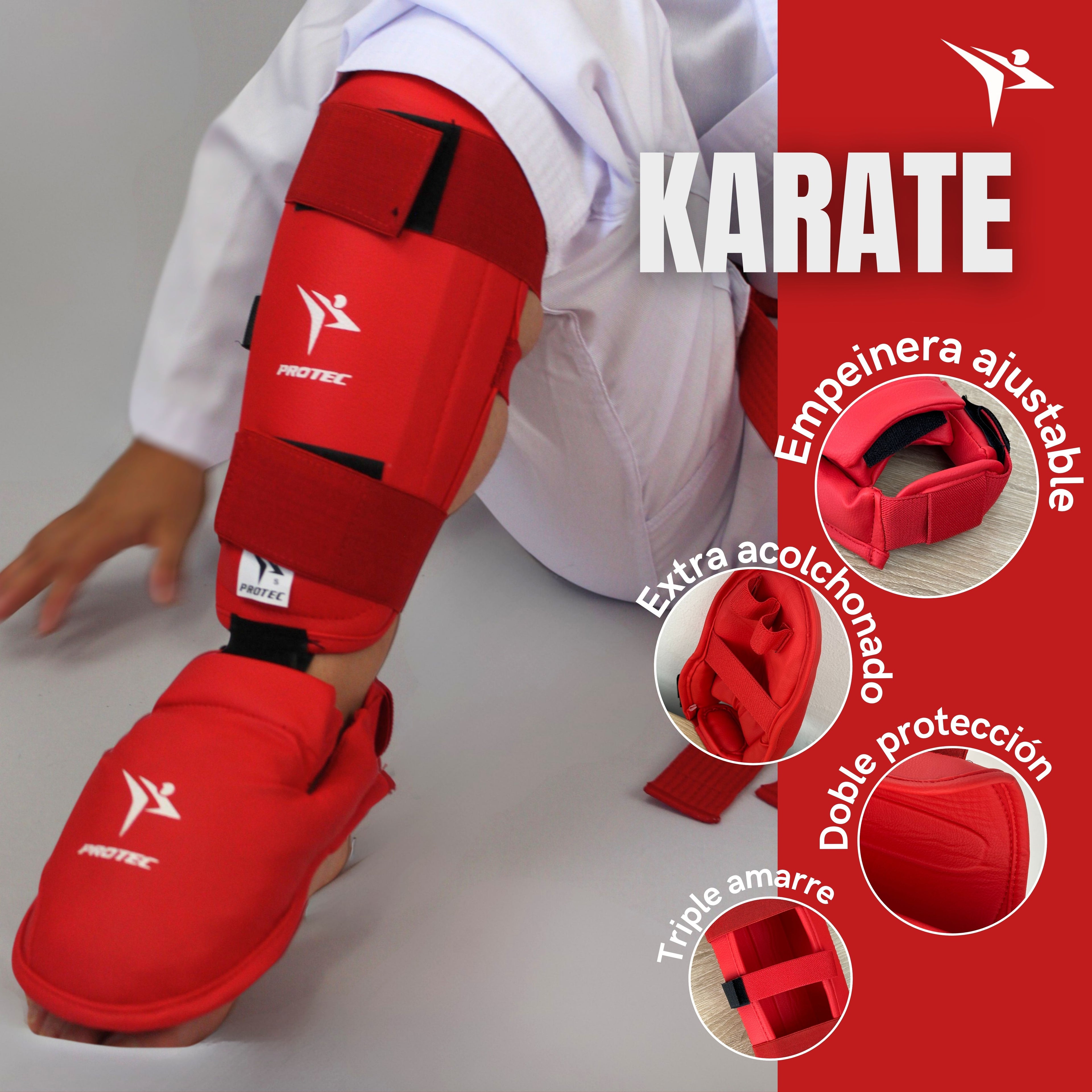 ESPINILLERA C/ EMPEINERA KARATE