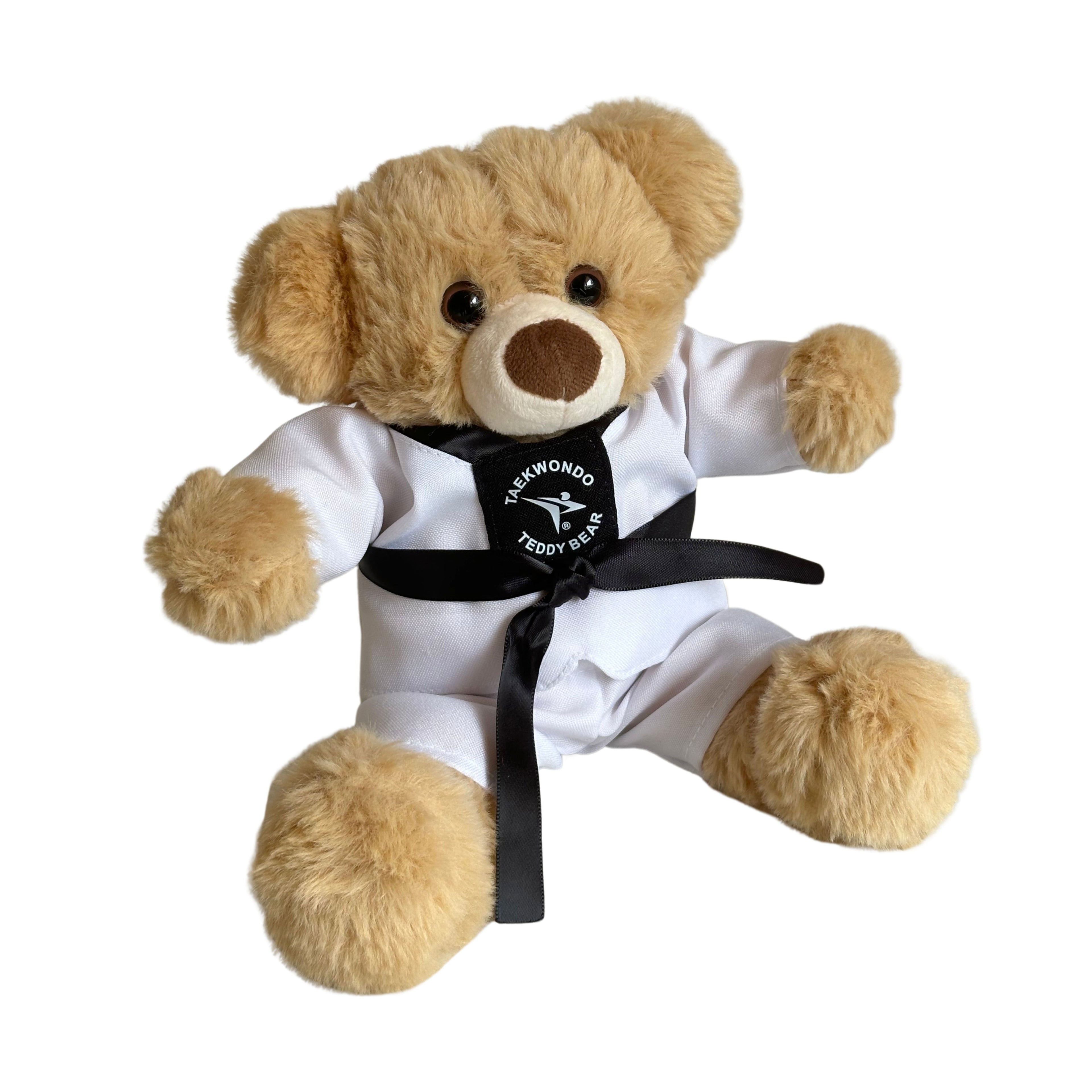 PELUCHE TAEKWONDO TEDDY BEAR CON CINTA NEGRA